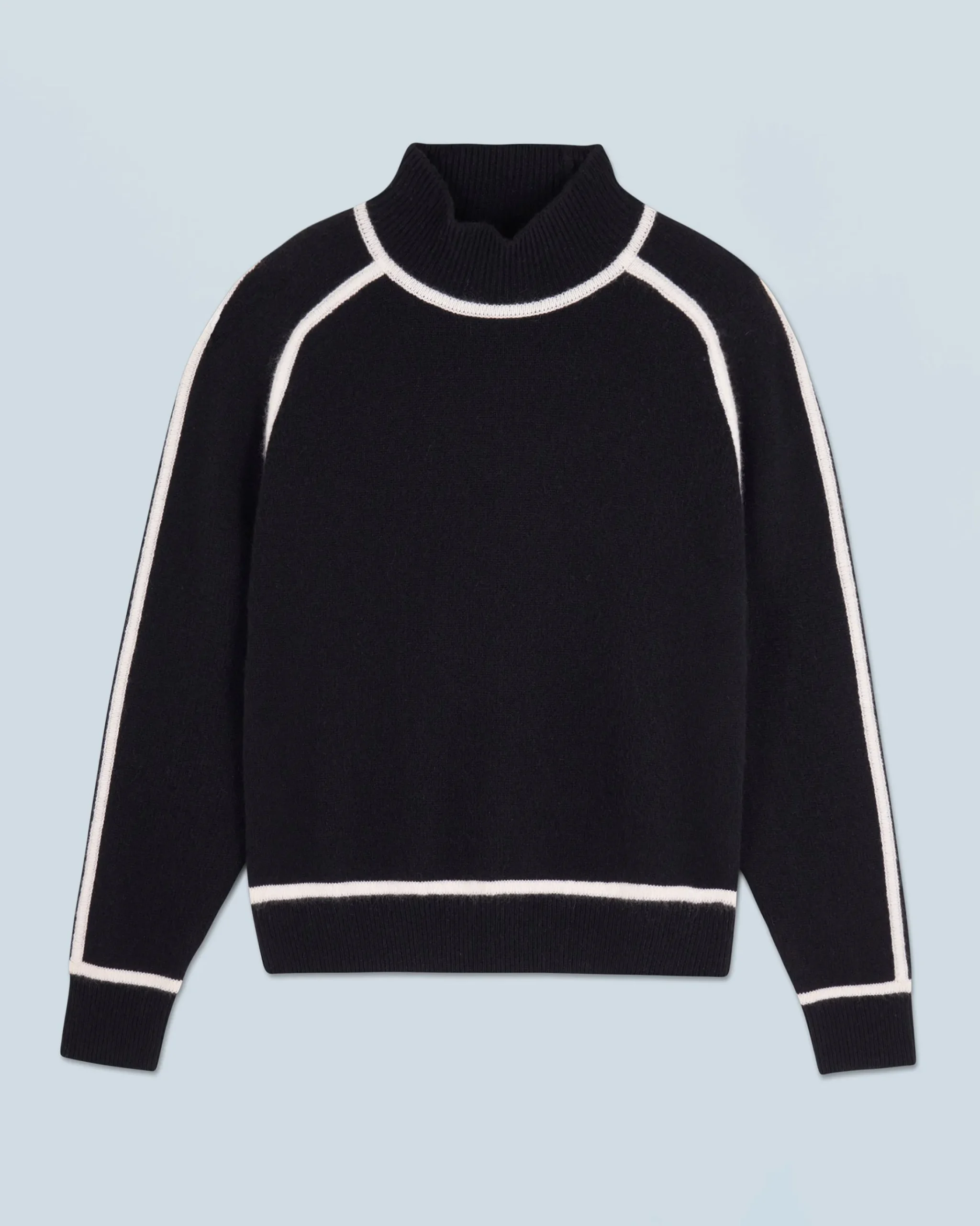 FROM FUTURE Maglione Collo alto Nero Hot