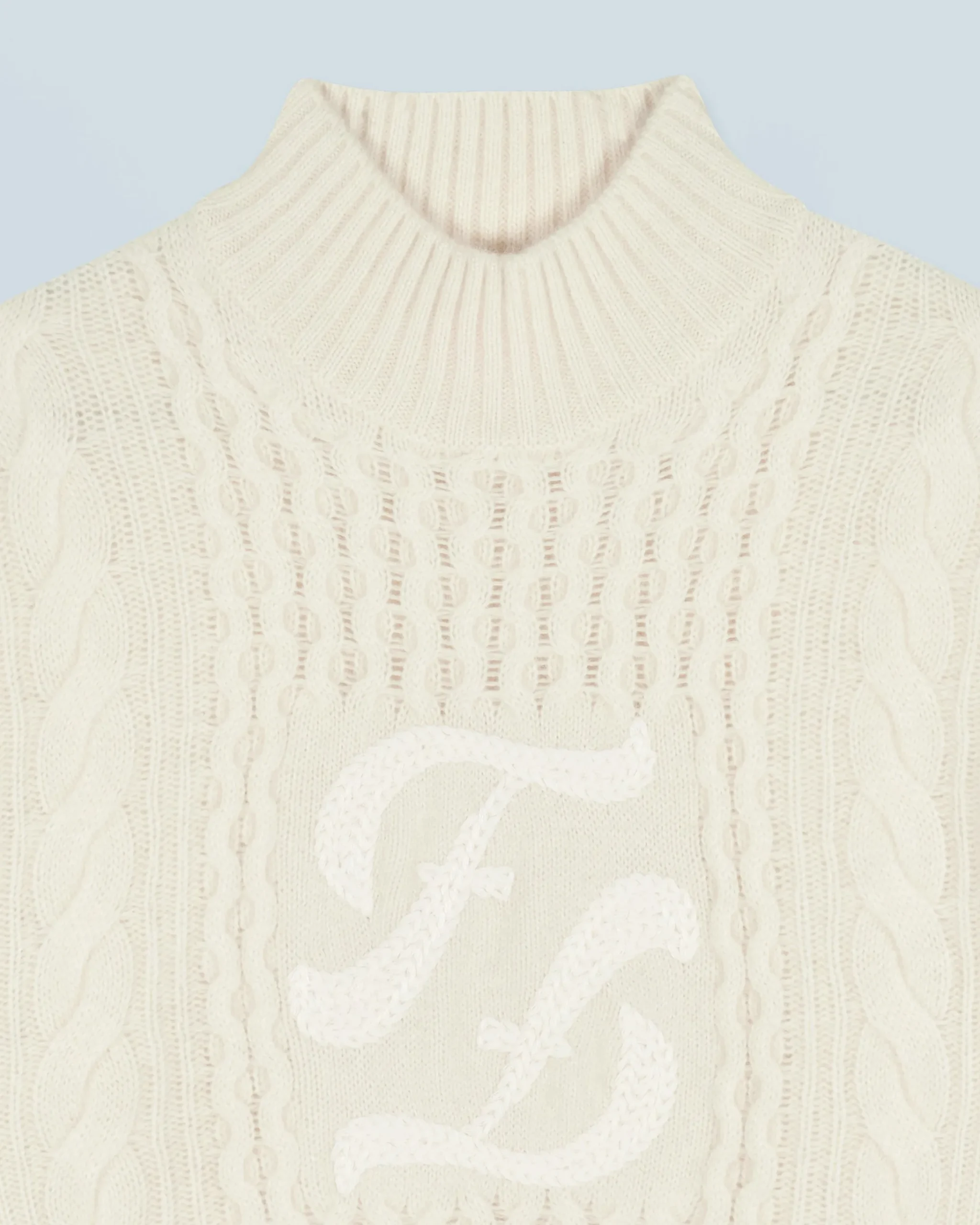 FROM FUTURE Maglione Collo alto Ecrù Best Sale