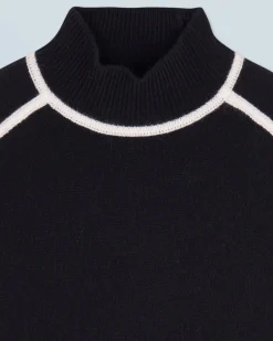 FROM FUTURE Maglione Collo alto Nero Hot