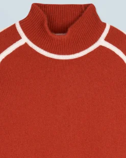 FROM FUTURE Maglione Collo alto Terracotta Best