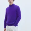 FROM FUTURE Maglione Collo alto Basic Leggero IntensePurple Best