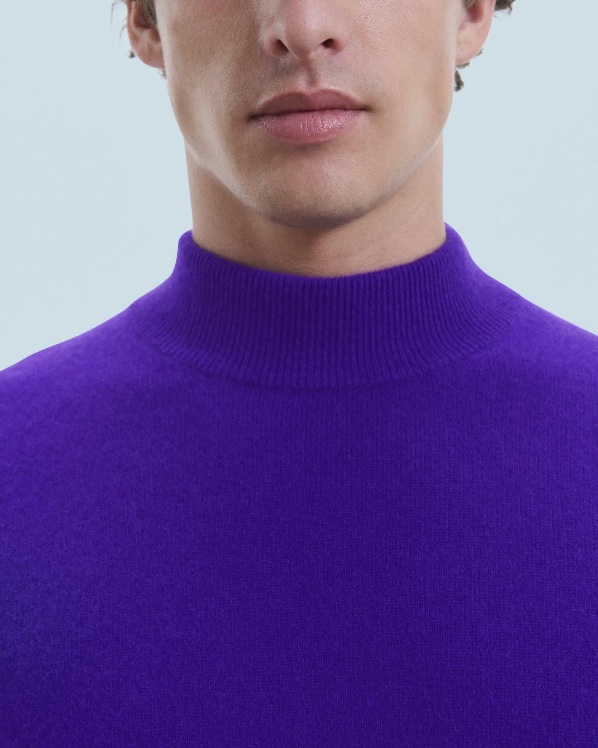 FROM FUTURE Maglione Collo alto Basic Leggero IntensePurple Best