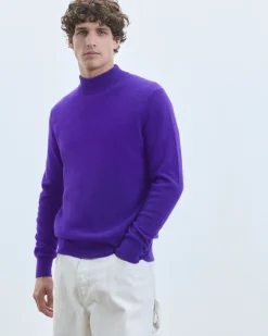 FROM FUTURE Maglione Collo alto Basic Leggero Nero Outlet
