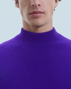 FROM FUTURE Maglione Collo alto Basic Leggero Nero Outlet