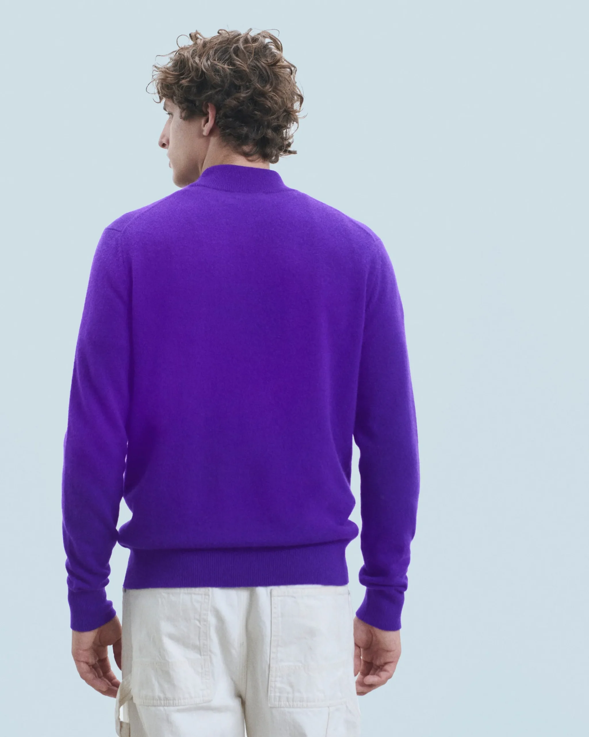 FROM FUTURE Maglione Collo alto Basic Leggero Nero Outlet