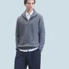FROM FUTURE Maglione Collo alto con Zip Black Best