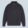 FROM FUTURE Maglione Collo alto con zip Sovradimensionato Anthracite Hot