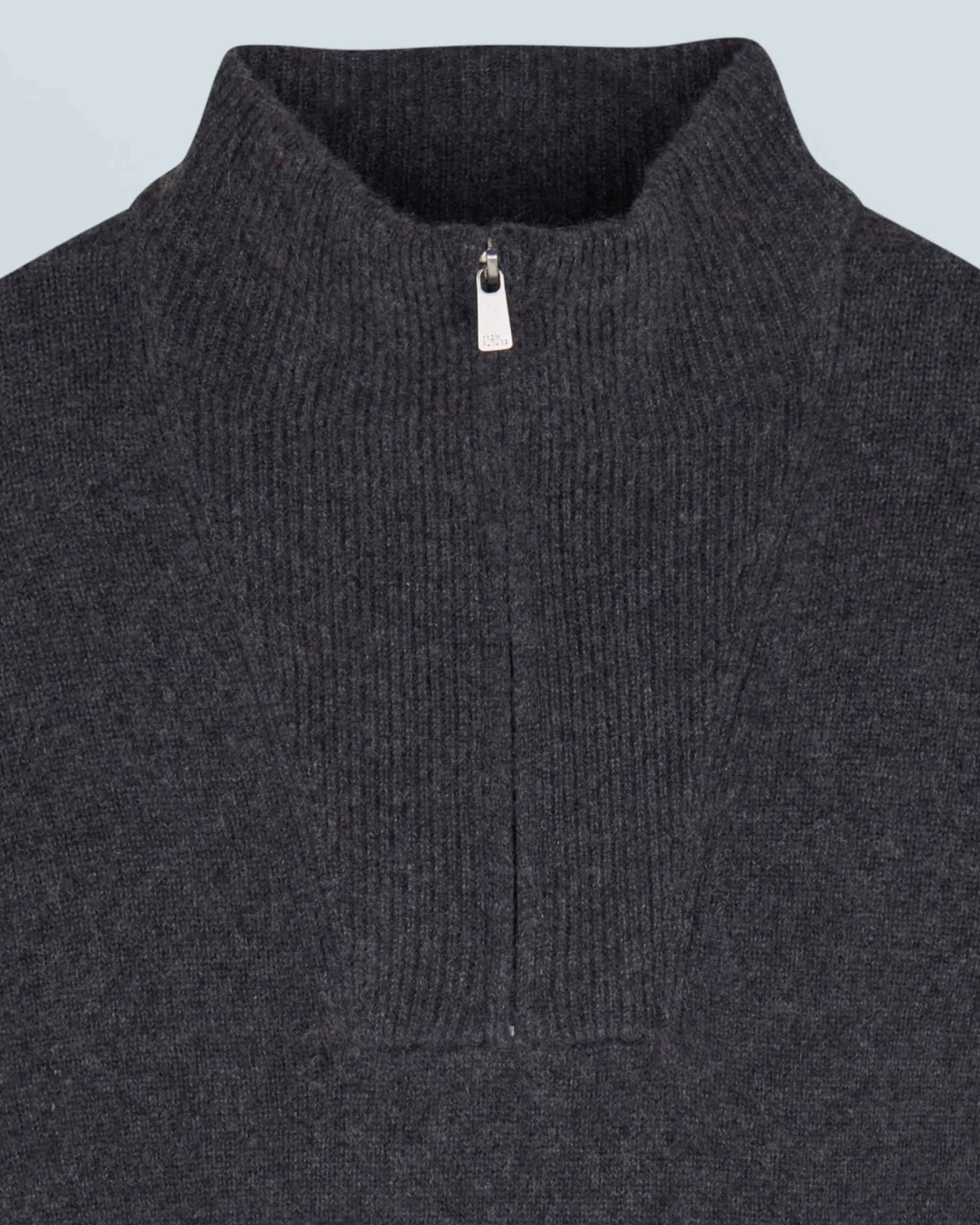 FROM FUTURE Maglione Collo alto con zip Sovradimensionato Anthracite Hot