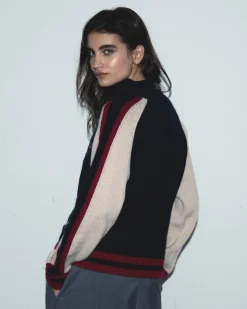 FROM FUTURE Maglione Collo alto con Zip MarinaMilitare Hot