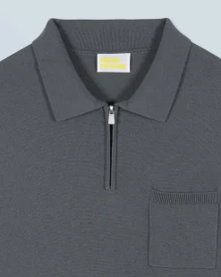 FROM FUTURE Maglione Collo alto con Zip LavaGrey Flash Sale