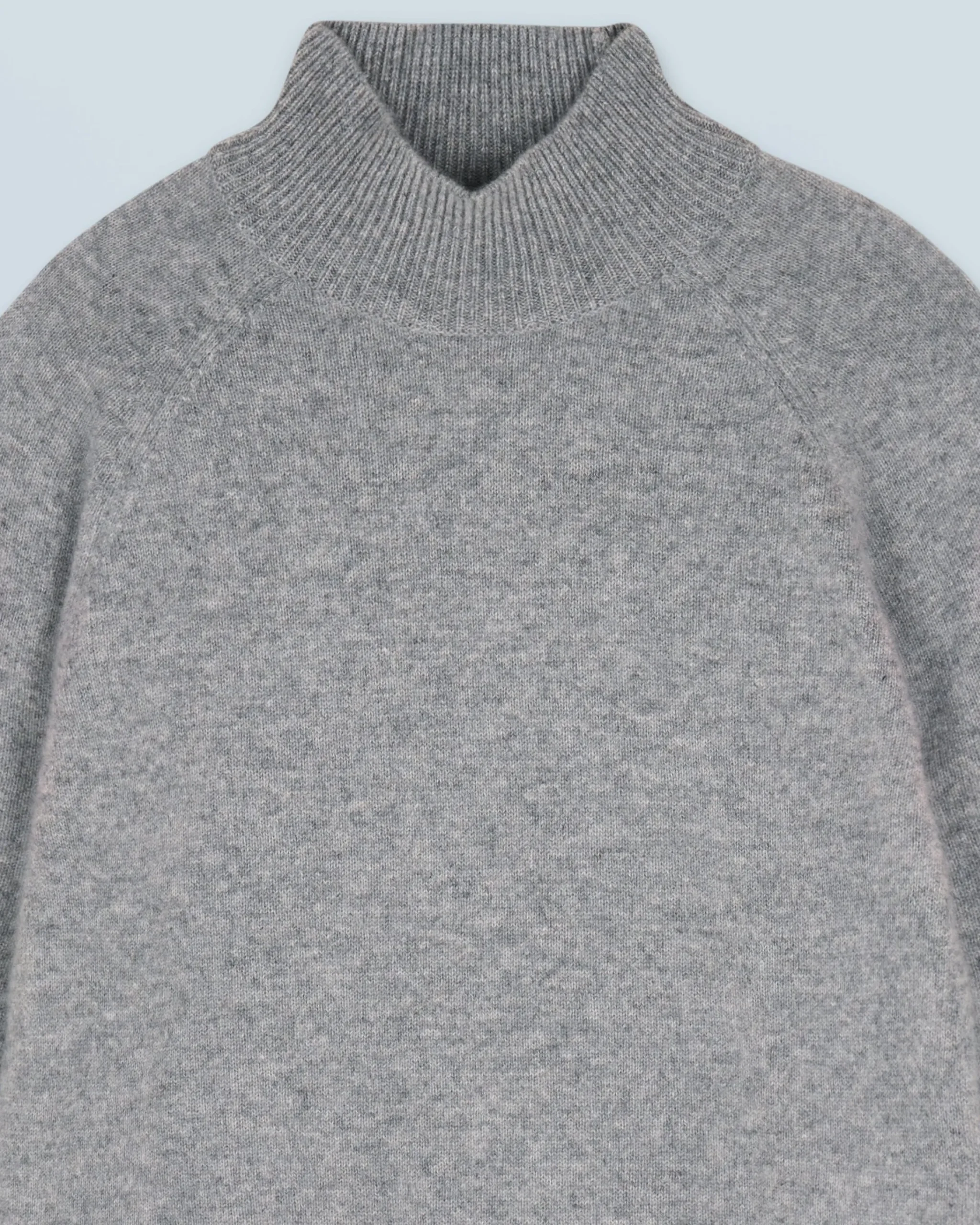 FROM FUTURE Maglione Collo alto Maniche Cuori Leggero Grigioericascuro Sale