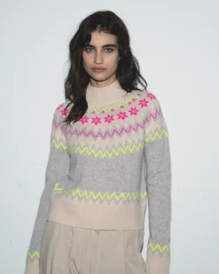 FROM FUTURE Maglione Collo alto Norvegese Grigioericachiaro Sale