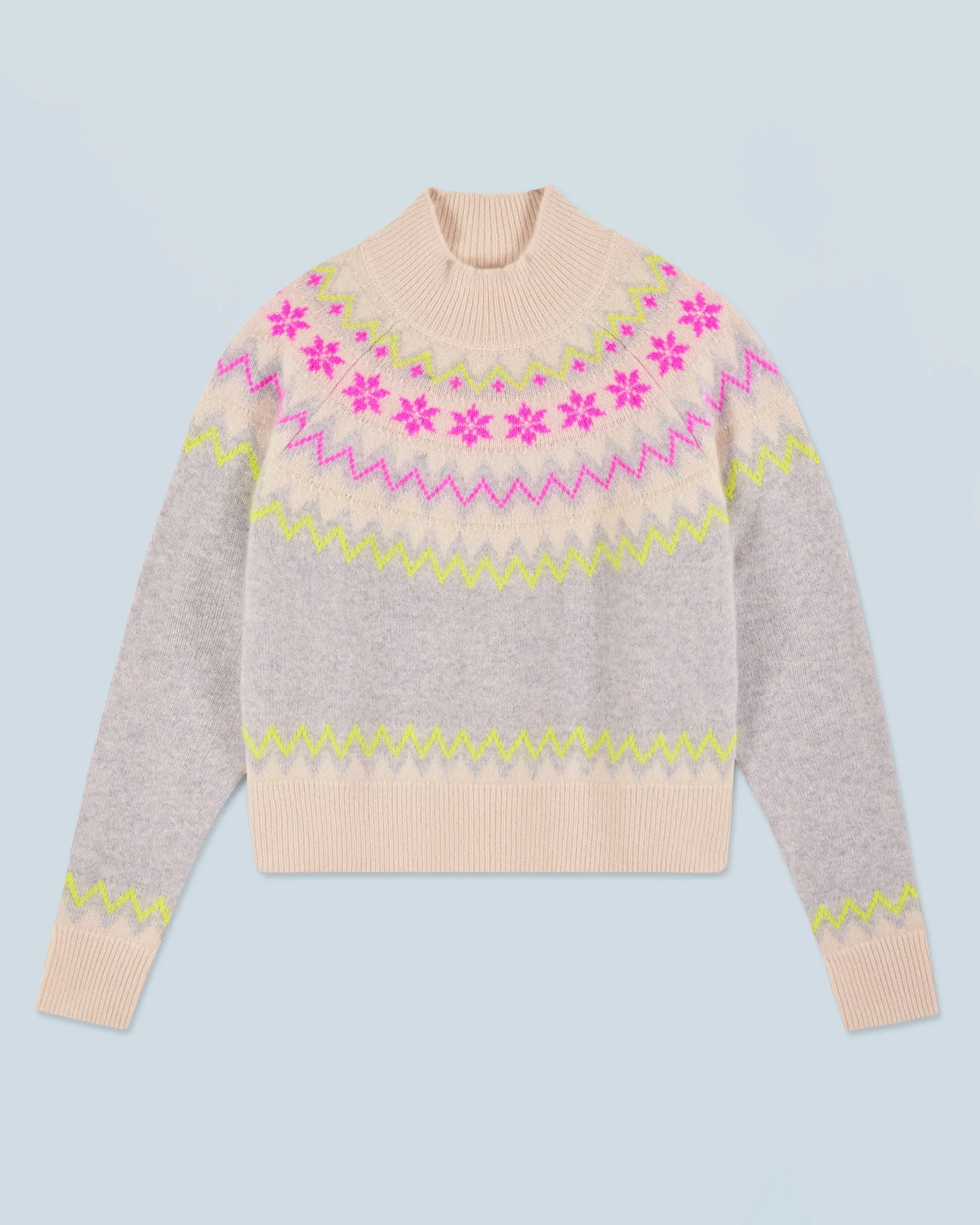FROM FUTURE Maglione Collo alto Norvegese Grigioericachiaro Sale