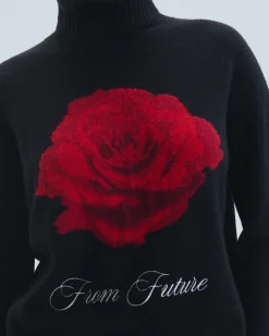 FROM FUTURE Maglione Collo dolcevita Nero Flash Sale
