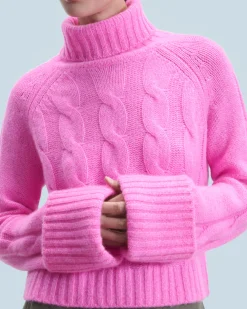 FROM FUTURE Maglione Collo dolcevita Pink Cheap