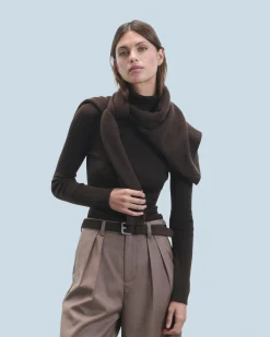 FROM FUTURE Maglione Collo dolcevita Cioccolato Store