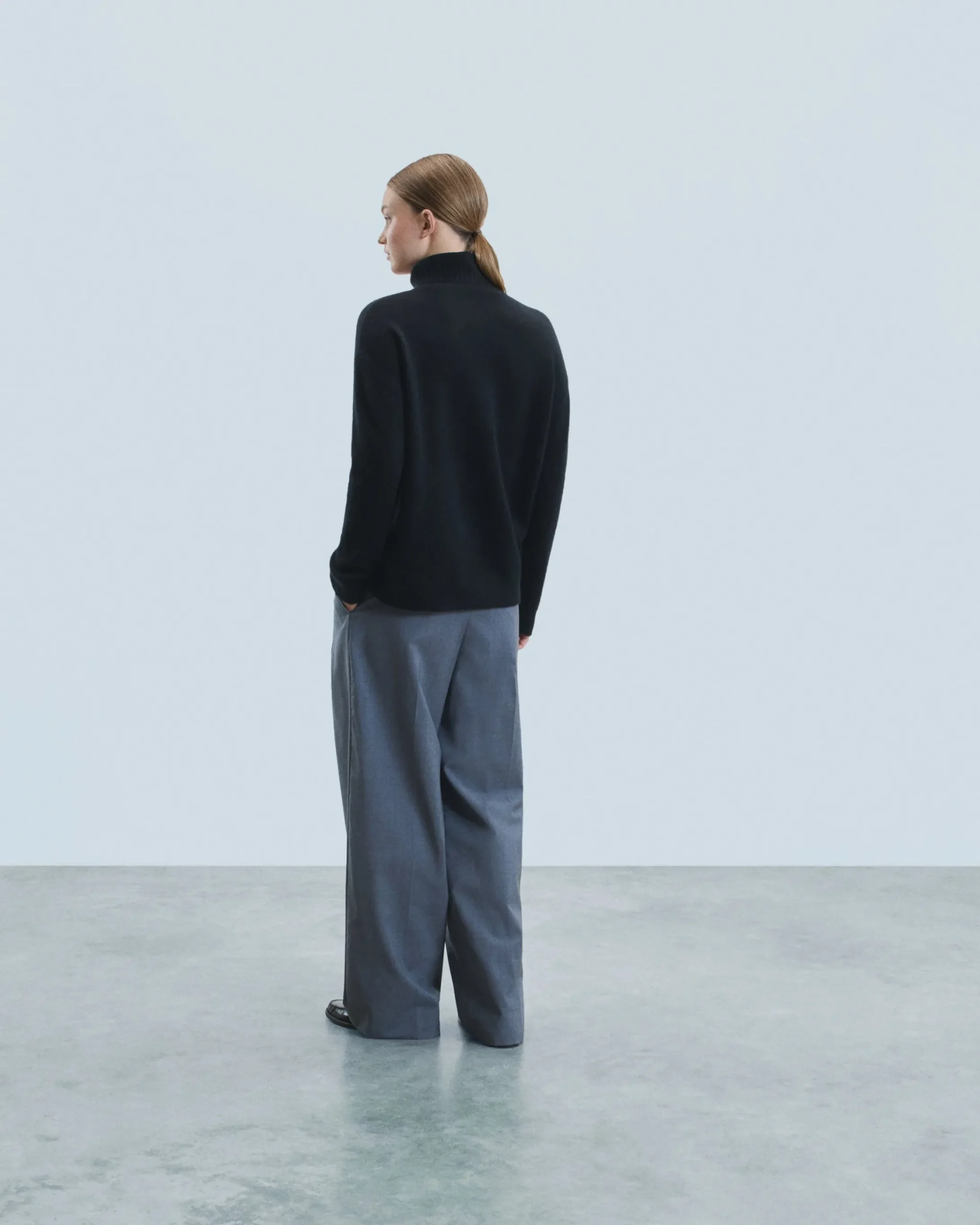 FROM FUTURE Maglione Collo dolcevita Nero Flash Sale