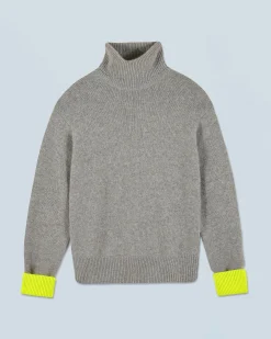 FROM FUTURE Maglione Collo dolcevita Grigioericascuro Hot