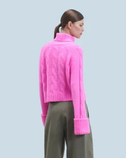 FROM FUTURE Maglione Collo dolcevita Green Cheap