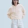 FROM FUTURE Maglione con Cappuccio HeatheredEcru Discount