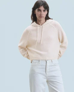 FROM FUTURE Maglione con Cappuccio HeatheredEcru Discount