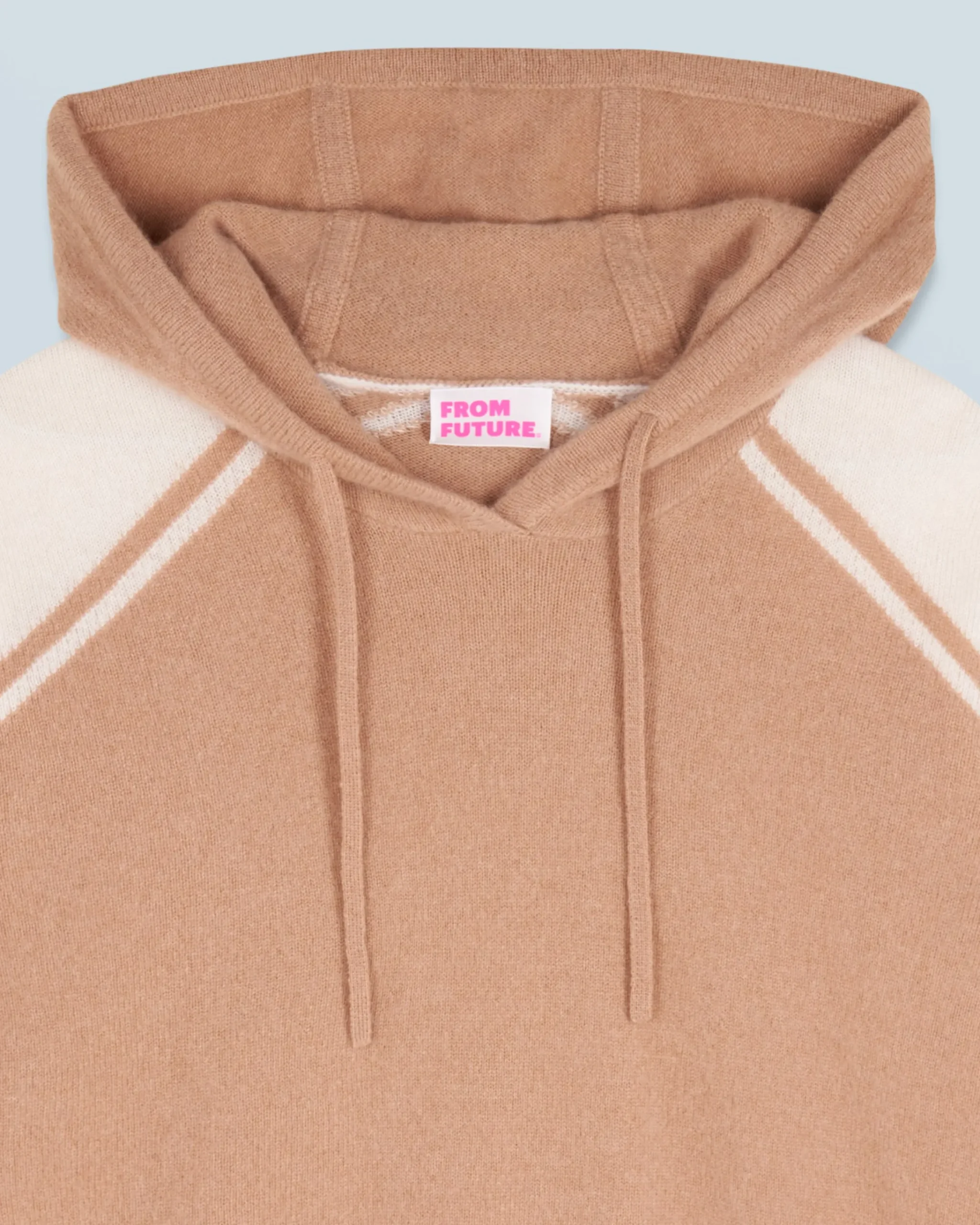 FROM FUTURE Maglione con Cappuccio Cammello Cheap