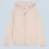 FROM FUTURE Maglione con Cappuccio e Zip Ecrù Discount