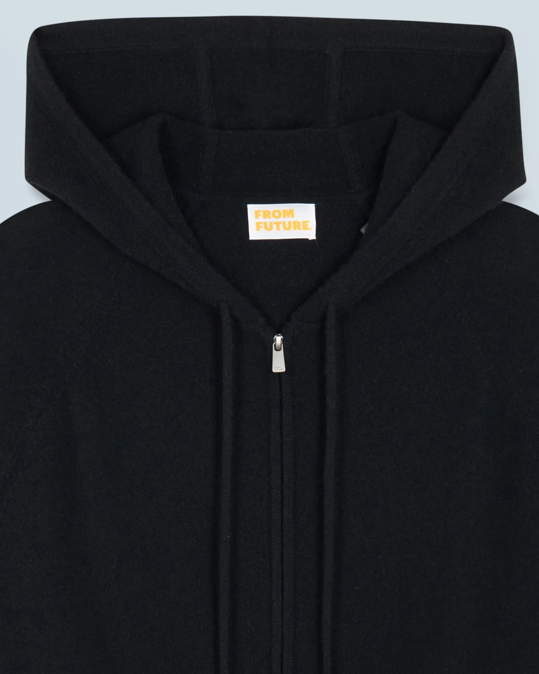 FROM FUTURE Maglione con Cappuccio e Zip Basic Nero Shop