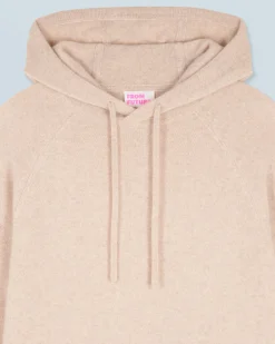 FROM FUTURE Maglione con Cappuccio Oversize Leggero Mentobeige Sale