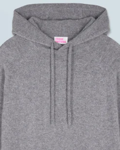 FROM FUTURE Maglione con Cappuccio Oversize Leggero Grigioericascuro Discount