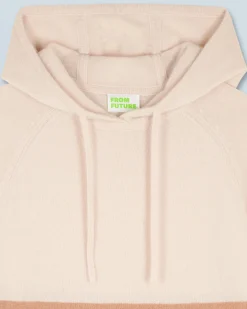 FROM FUTURE Maglione Felpa con cappuccio Color Block ForestGreen New