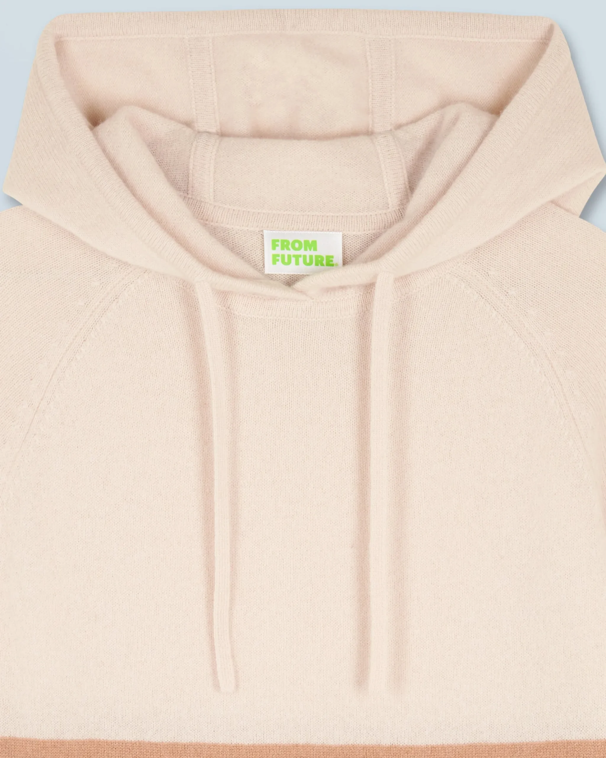 FROM FUTURE Maglione Felpa con cappuccio Color Block ForestGreen New
