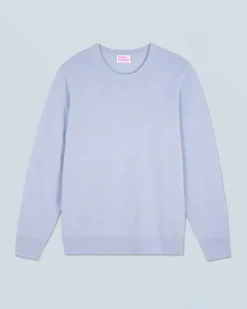 FROM FUTURE Maglione Girocollo Basic CloudBlue New