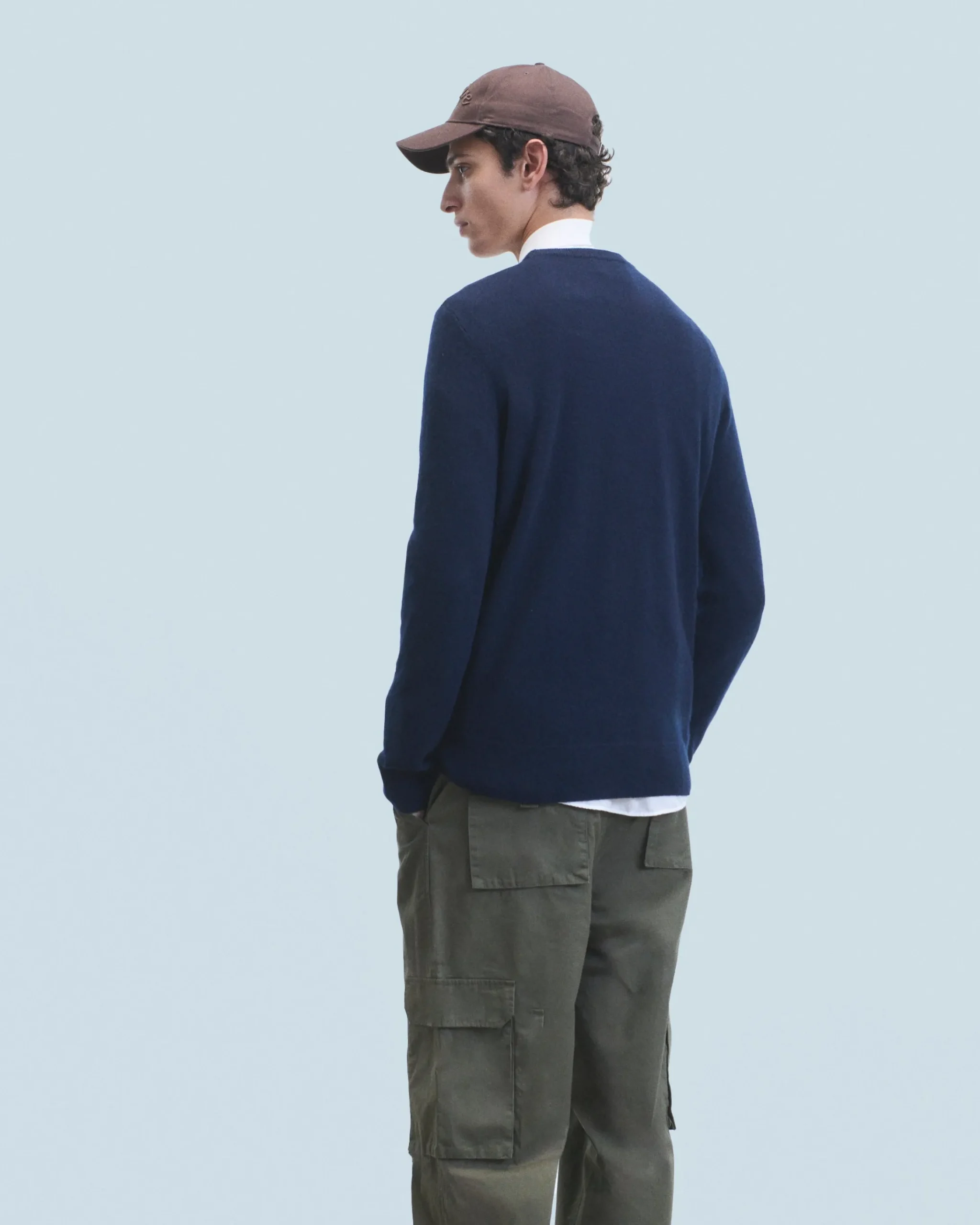 FROM FUTURE Maglione Girocollo Basic PopBlue Flash Sale