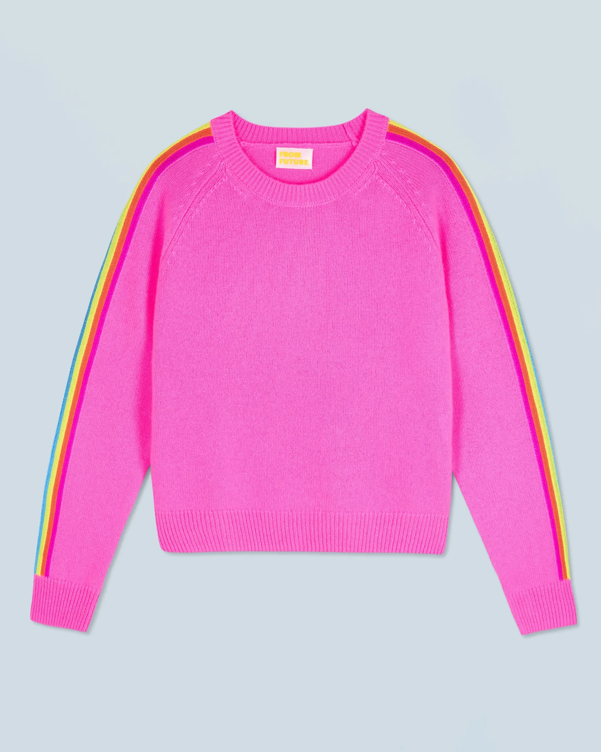 FROM FUTURE Maglione Girocollo Fasce per maniche Multico DreamyPink Flash Sale