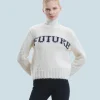 FROM FUTURE Maglione Girocollo Future Ecru Discount