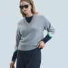 FROM FUTURE Maglione Scollo a V Grigioericascuro Flash Sale