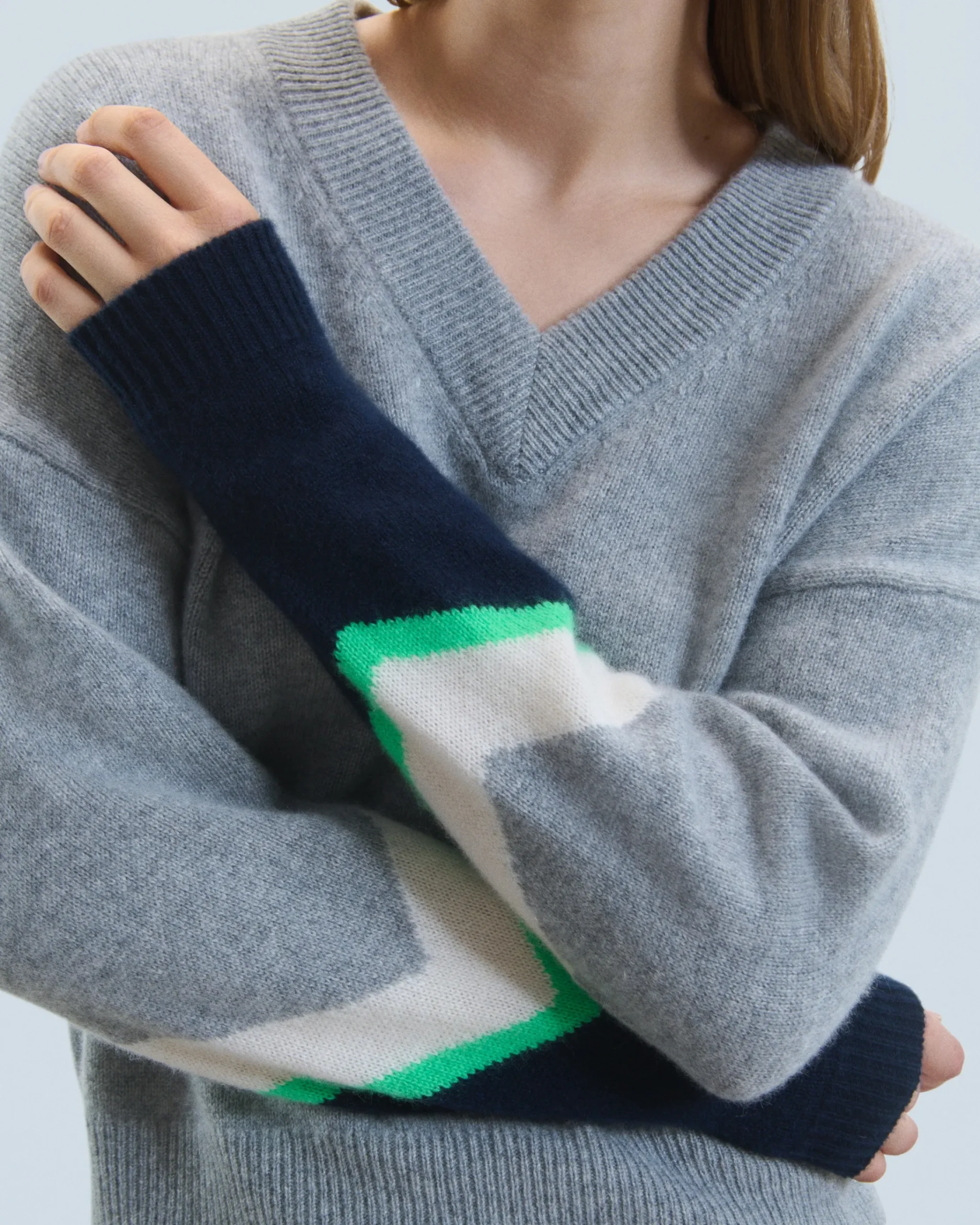 FROM FUTURE Maglione Scollo a V Grigioericascuro Flash Sale