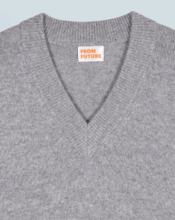 FROM FUTURE Maglione Scollo a V Grigioericascuro Flash Sale