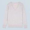 FROM FUTURE Maglione Scollo a V Basic Grigioericachiaro Flash Sale