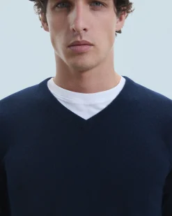 FROM FUTURE Maglione Scollo a V Basic MarinaMilitare Discount