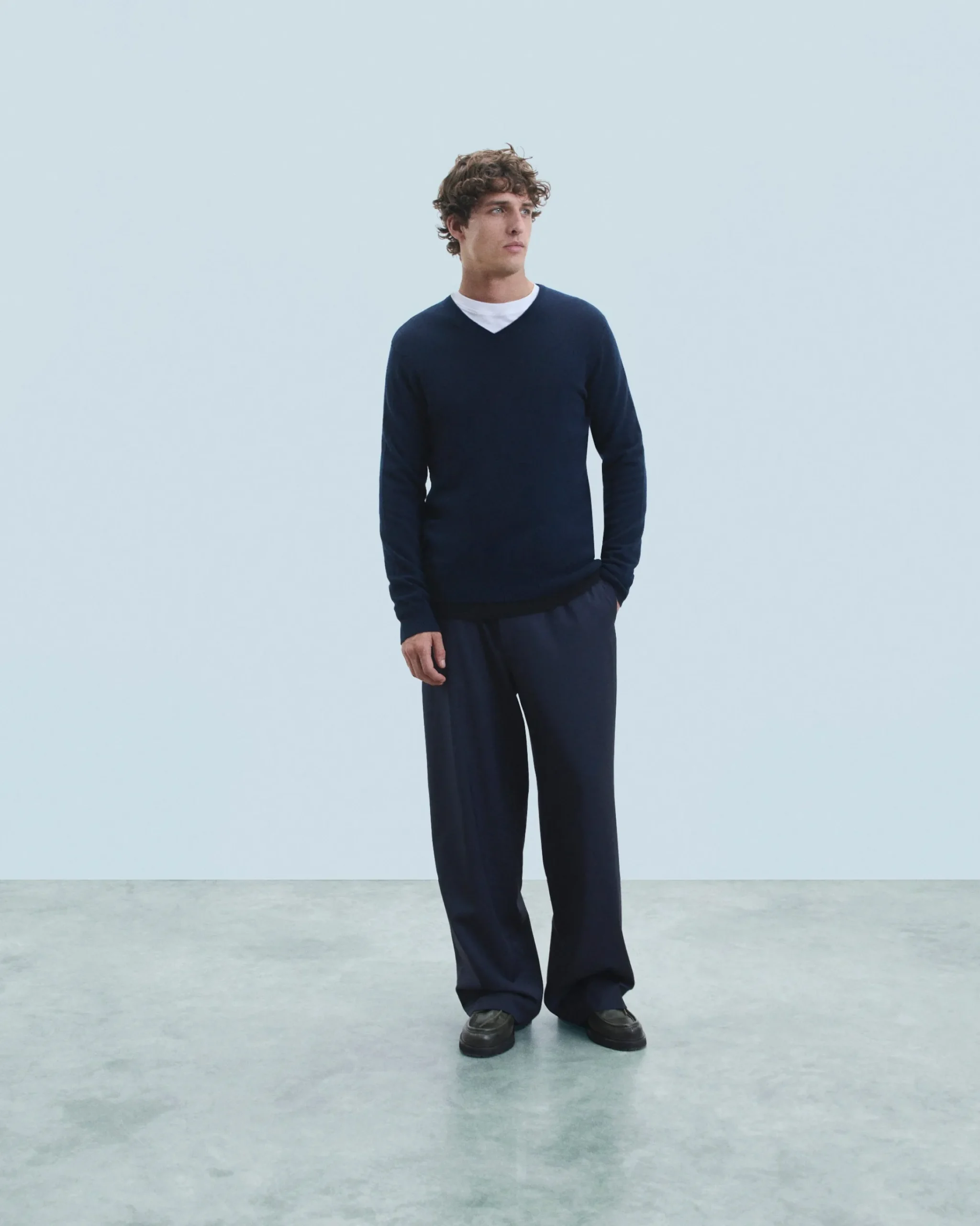 FROM FUTURE Maglione Scollo a V Basic MarinaMilitare Discount