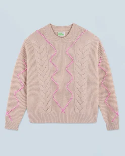 FROM FUTURE Maglione Scollo tondo Beige Clearance