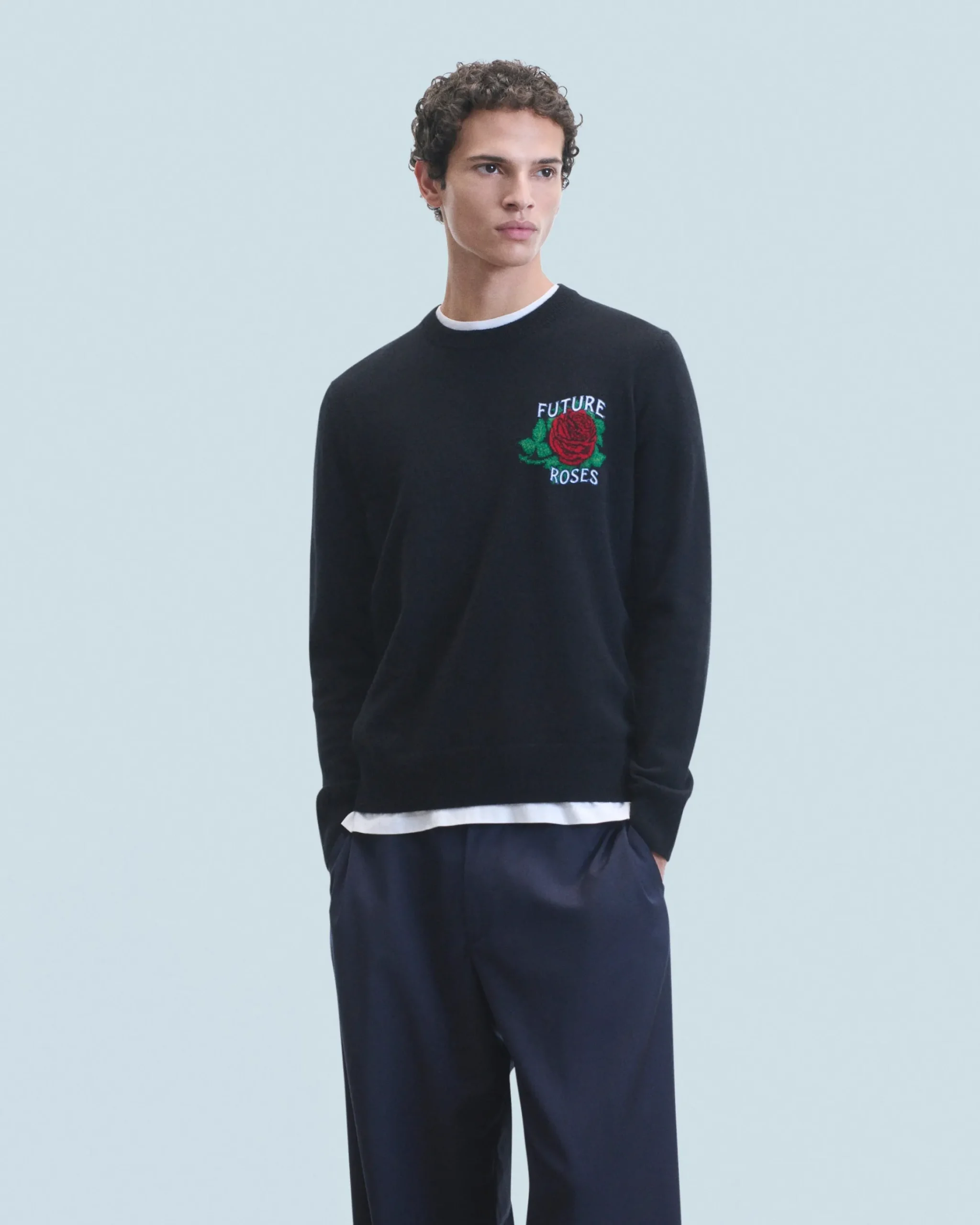 FROM FUTURE Maglione Scollo tondo Nero Best