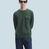 FROM FUTURE Maglione Scollo tondo Cachi Flash Sale