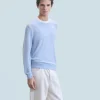 FROM FUTURE Maglione Scollo tondo CloudBlue Flash Sale