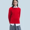 FROM FUTURE Maglione Scollo tondo HotRed Cheap