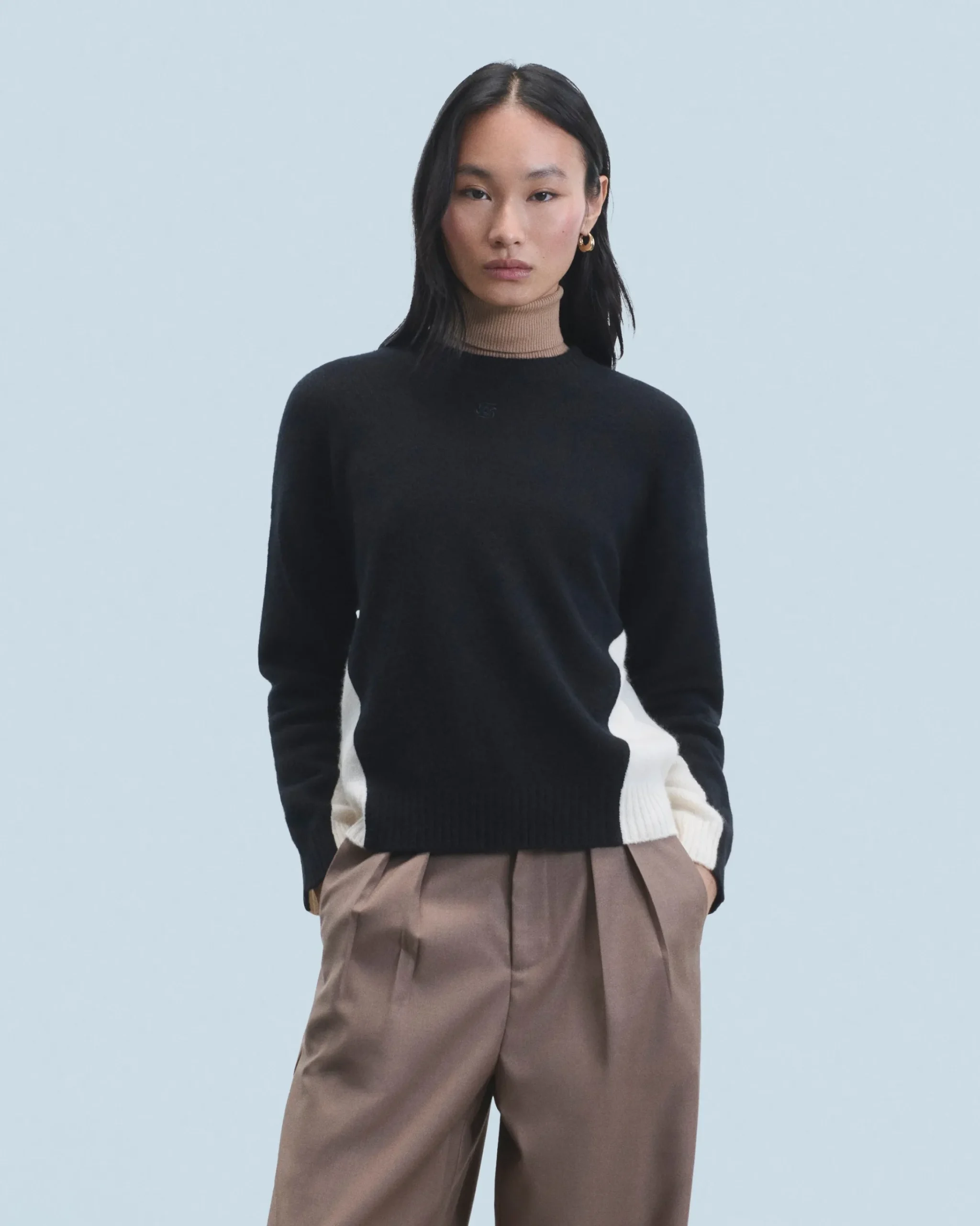 FROM FUTURE Maglione Scollo tondo Nero Best