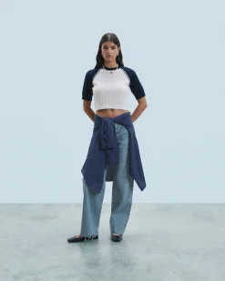 FROM FUTURE Maglione Scollo tondo Ecrù Cheap