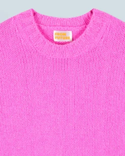 FROM FUTURE Maglione Scollo tondo PinkMouliné Clearance